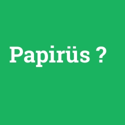 Papirüs