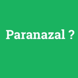 Paranazal