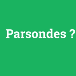 Parsondes