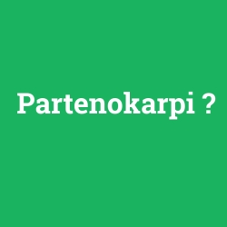 Partenokarpi
