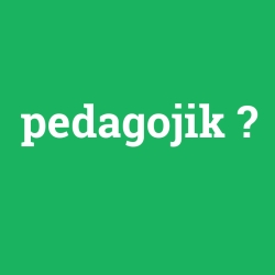 pedagojik