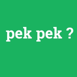 pek pek