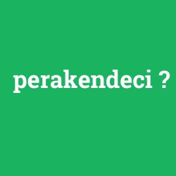 perakendeci