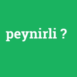 peynirli