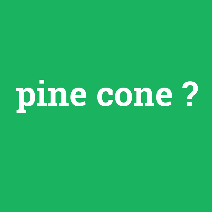 pine cone, pine cone nedir ,pine cone ne demek