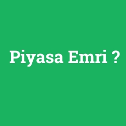 Piyasa Emri