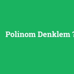 Polinom Denklem foto galeri