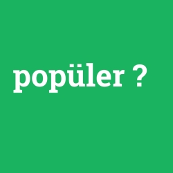 popüler