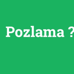 Pozlama