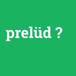 prelüd