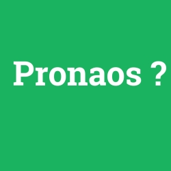 Pronaos