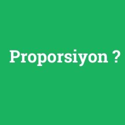 Proporsiyon