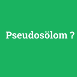 Pseudosölom