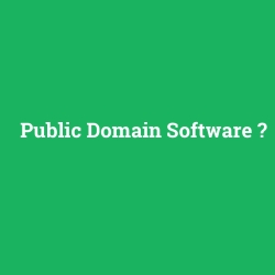 Public Domain Software foto galeri