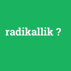 radikallik