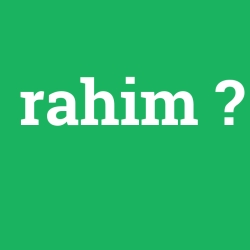 rahim