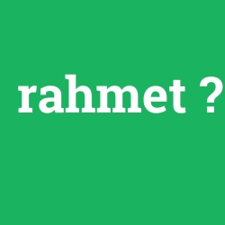 rahmet