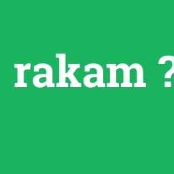 rakam