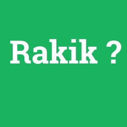 Rakik