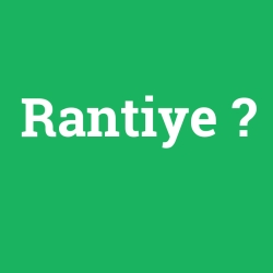 Rantiye foto galeri