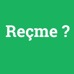 Reçme