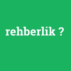 rehberlik