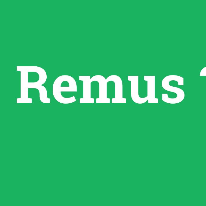 Remus, Remus nedir ,Remus ne demek