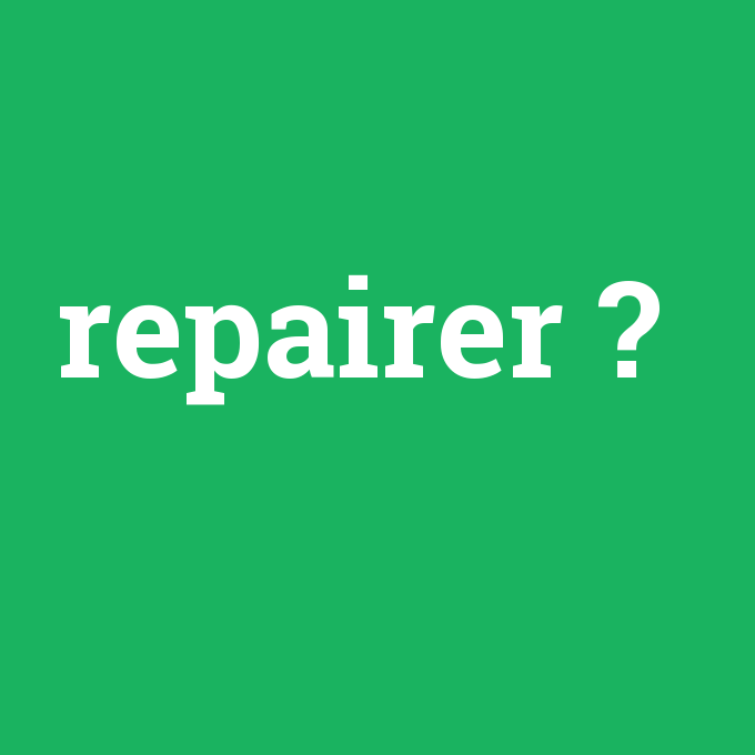 repairer, repairer nedir ,repairer ne demek