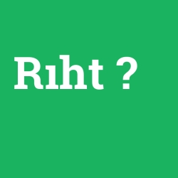 Rıht