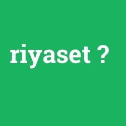 riyaset