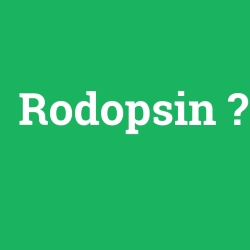 Rodopsin foto galeri