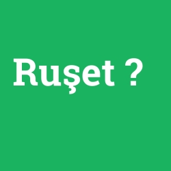 Ruşet