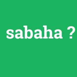 sabaha foto galeri