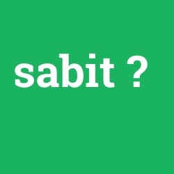sabit