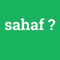 sahaf