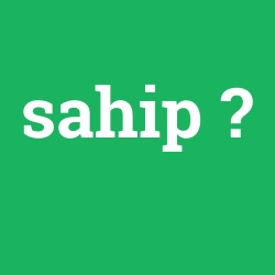 sahip
