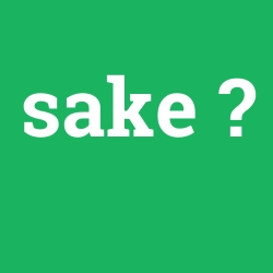 sake
