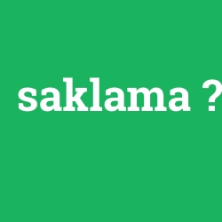saklama