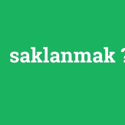 saklanmak