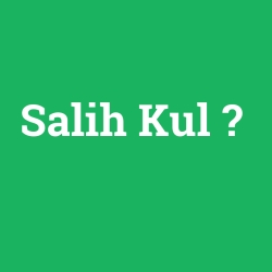 Salih Kul foto galeri