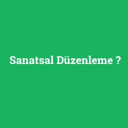 Sanatsal Düzenleme