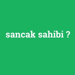 sancak sahibi