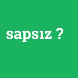 sapsız