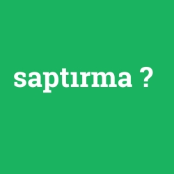saptırma