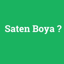 Saten Boya