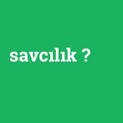 savcılık