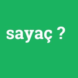 sayaç
