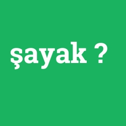 şayak