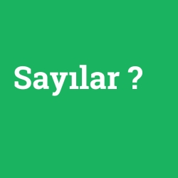 Sayılar