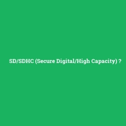 SD/SDHC (Secure Digital/High Capacity)